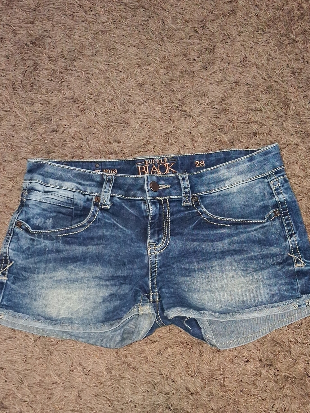 Women's Buckle Black Fit No.53 Shorts Size 28 The Buckle